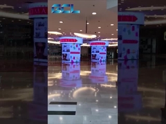 Dış Reklam Panosu için Ticari Şeffaf LED Ekran Taşı 256*128mm