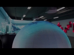 P2.0mm LED Küresel Ekran Serisi 360 Derece Tam Görünüm Ekran Boyutları Özel