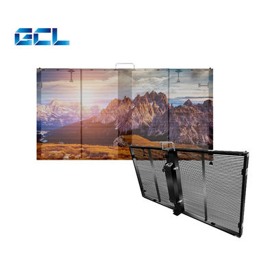 Açık Video Esnek Şeffaf LED Ekranı P10.4 Şeffaf LED Duvar