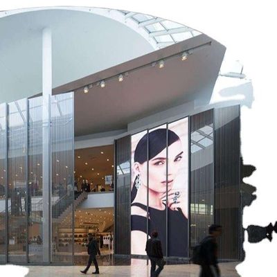 GCL İç Kapalı Perde Şeffaf LED Duvar Metro İstasyonu Reklamı için