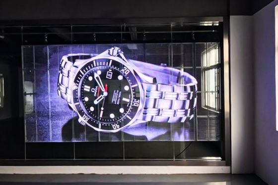Asansör GCL İç mekan Ultra İnce Şeffaf LED Ekranı P15.625 Müzik Videosu için Şeffaf LED Ekranı