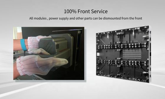 3840Hz Kablosuz Bağlantı LED Ekranı P1.25 P1.56 P1.875 P2.5 Ön Hizmet LED Video Duvar Ekranı/HD LED Panel Ekranı