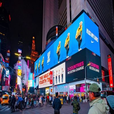Enerji tasarrufu Reklam LED Ekran Esnek Perde P10 LED Ekran