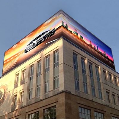 250x500mm Modül Boyutu Dışarıda P10.42 LED Ekran Dışarıda Sabit Kurulum için Ideal
