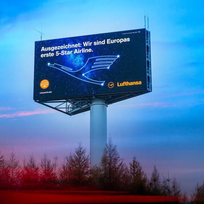 Dışarıda sabit LED Reklam Ekranı Yüksek çözünürlüklü LED Pano İşareti