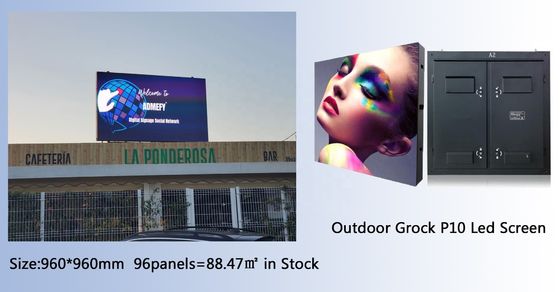 Küçük Pitch Büyük Dış LED Ekran Tablosu Düzleştirme 976mm Boyutlu Panel