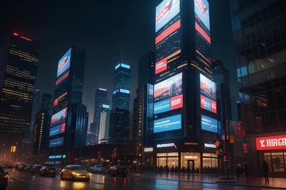 Gmesh P15.625-31.25mm Dış Reklam ızgarası Ekran Şeffaflığı 10000nits DIP LEDler Renk Derinliği 256 Medya Veritabanı