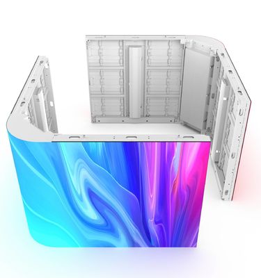 GCL P4mm P5.57mm P6.67 Eğri Dış Suya Karşı LED Video Ekranı Bilboard Panel Boyutu 960*960 mm