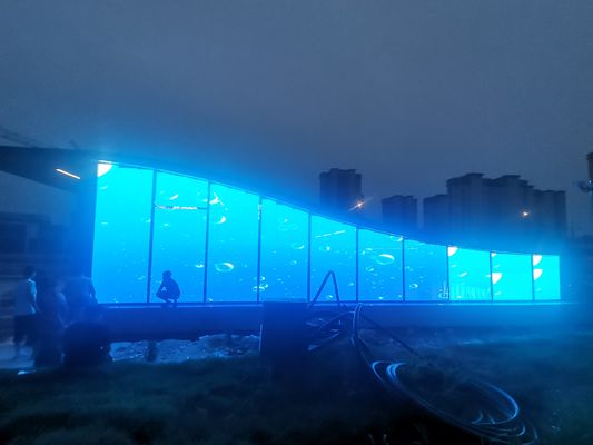 Profesyonel Dış Cam P3.9 Reklam için Şeffaf LED Ekranı