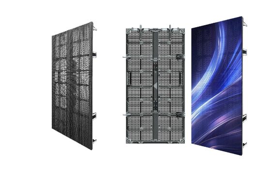 Dışarıda Kiralık Mesh Led Ekranı % 60'tan Fazla Şeffaflık Hızı ile G Flow P10.4 500*500mm/500*1000mm