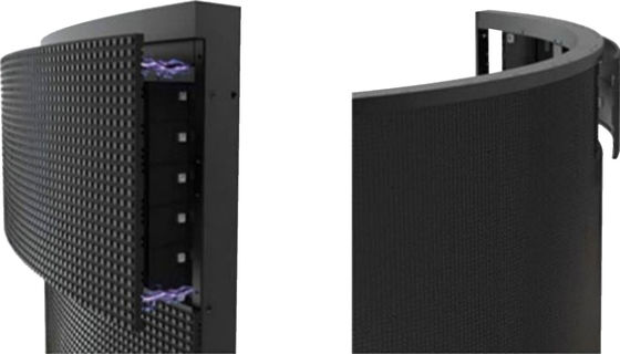 Kişiselleştirilmiş Tam Renkli Silindrik LED Ekranı P1.8mm İç Kapalı Panel Boyutu 240*120mm