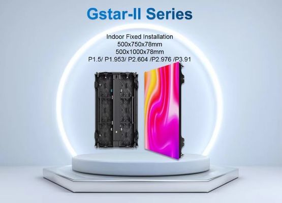 Ultra Slim Kapalı Sabit LED Video Duvarı Ön Bakım Servisi ile 500*750mm 500*1000mm LED Panel