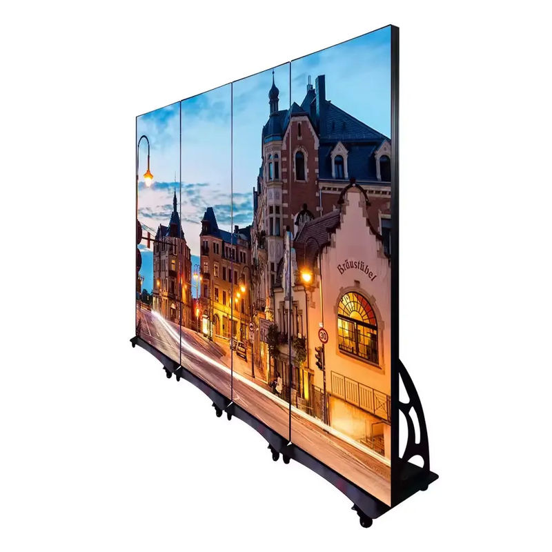 P1.25mm P1.538 mmGOB yukarı ve aşağı katlanabilen ve hızlı bir şekilde sol ve sağa monte edilebilen yüksek çözünürlüklü LED poster ekranı