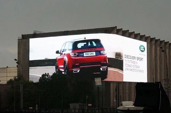 5500-6500nits parlaklığı IP65 koruması ve HD Video Duvarları için 3840Hz yenilenme hızı ile açık hava sabit LED ekranı