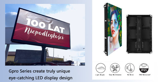 Grock P6 / P8 / P10 Dış LED Ekran Bildirgesi Yüksek Çözünürlük Su Dayanıklı ve IP65 Koruma Seviyesi