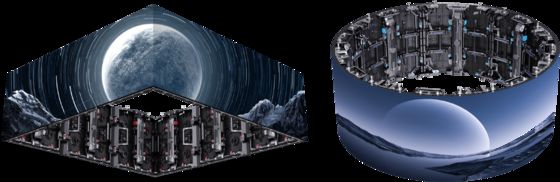 Sahne, Kilise ve Yayın Stüdyosu için Döküm Alüminyum Kabinli ve 500*500mm/500*1000mm Boyutlarında Stadyum Çevre LED Ekranı